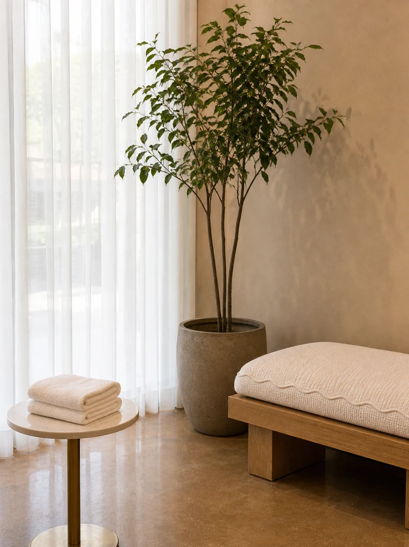 Serene spa portrait